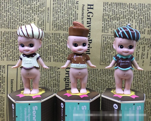 6 шт./лот шоколадный День Святого Валентина Sonny Angel мини фигурка ПВХ игрушка кукла