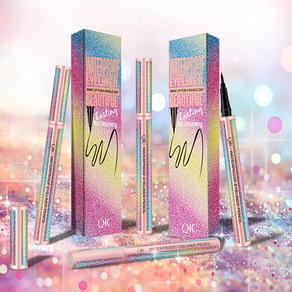Водостойкий косметический карандаш BeautyMakeup подводка для глаз черная жидкая ручка