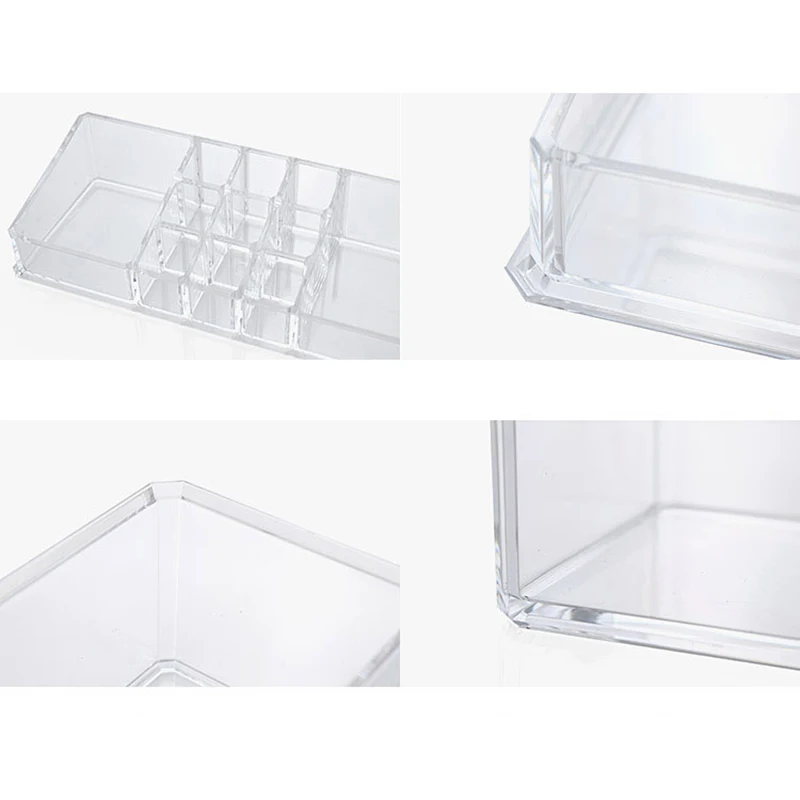 Portable Transparent Makeup Organizer Storage Box Acrylic Make Up Cosmetic Drawers | Дом и сад