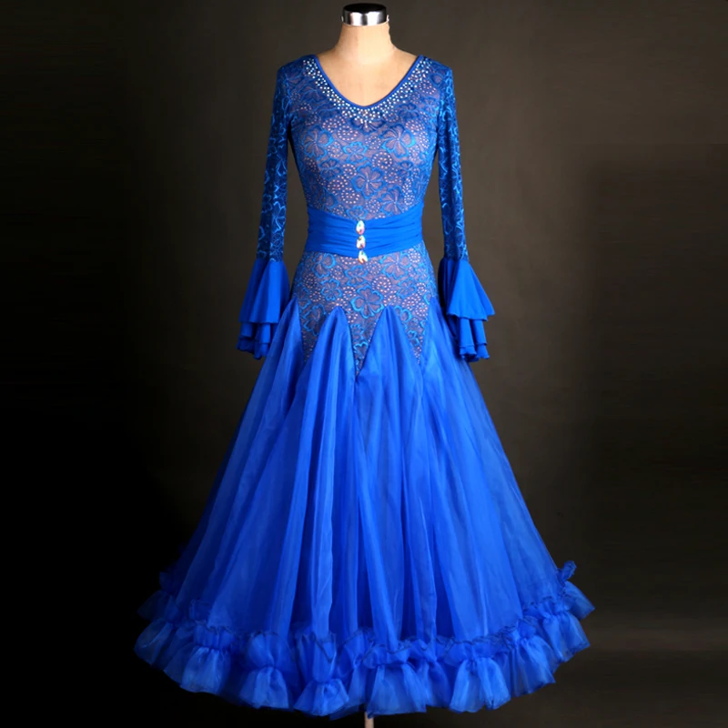 

Бальный костюм для танцевального конкурса, женское бальное платье с длинным рукавом, бальное платье для взрослых, танго, вальс, фламенко, та...