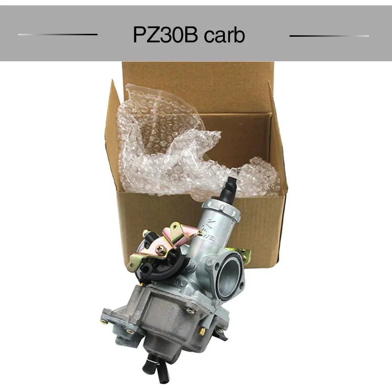 ZS Racing Keihin Авто PZ30 30 мм карбюратор+ ремонтные комплекты+ ручка+ Ручка Дроссельной заслонки+ Дроссельный кабель для 200cc CG200 TTR250