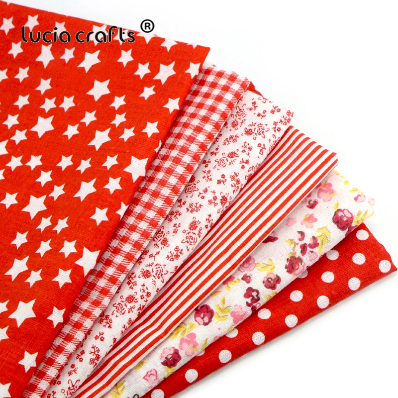 Lucia crafts 50*50 см хлопчатобумажные ткани с принтом стеганые для лоскутного шитья