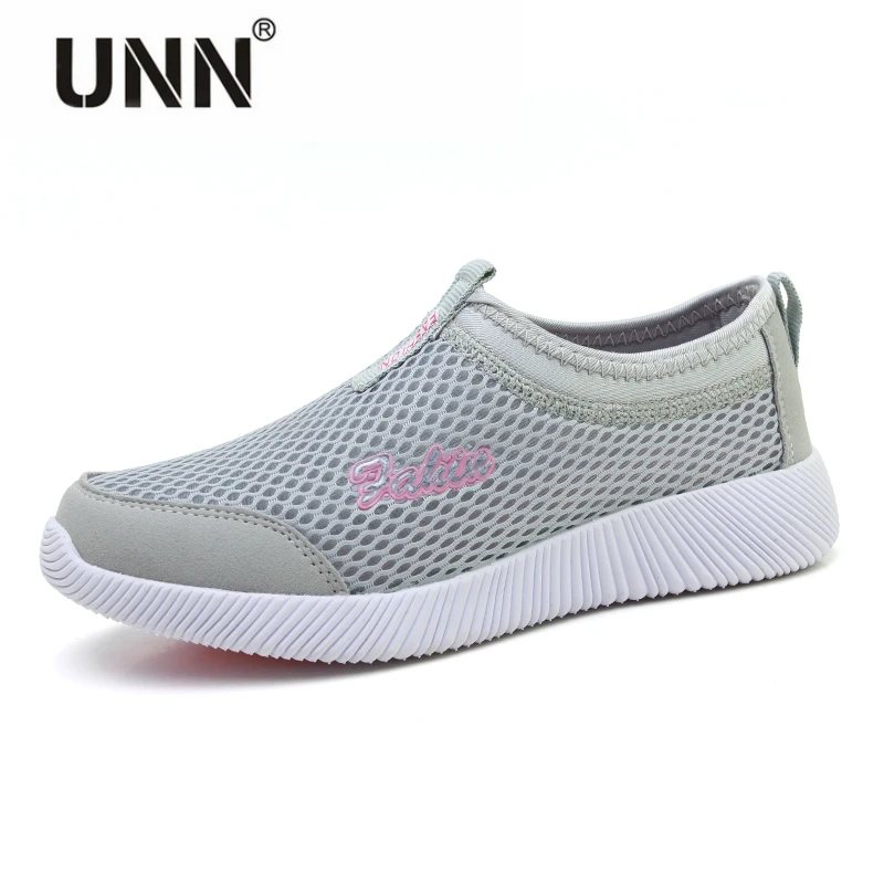 Новая дизайнерская женская обувь Повседневное Лето 2017 Mesh Slip-On Туфли без каблуков