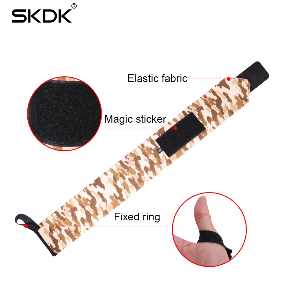 SKDK нейлоновая компрессионная камуфляжная повязка на запястье, повязка на запястье, поддержка запястья для тренажерного зала, тяжелая атлетика, фиксатор на запястье, баскетбольная защита, 1 шт