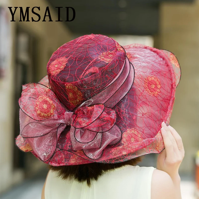 Ymsaid 7 Цвет элегантные модные женские церковные головные уборы женская пляжная
