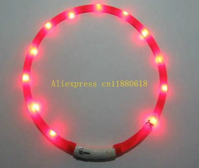 50 шт./лот USB зарядка ошейник для собак LED Наружное светящееся зарядное устройство