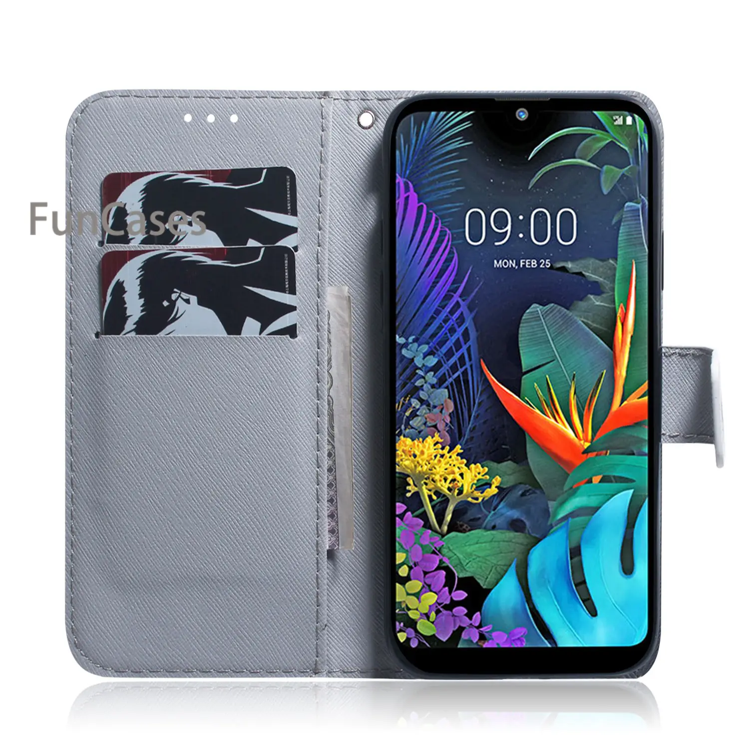 Чехол-книжка из искусственной кожи с пандой для телефона LG Q60 аксессуары