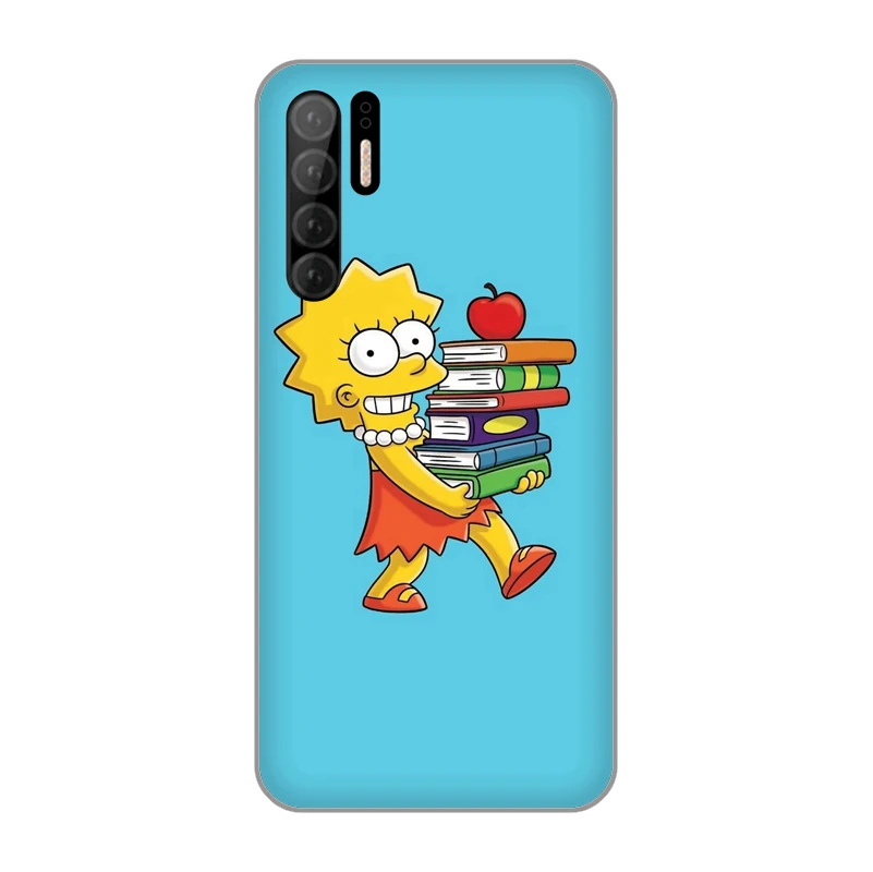 The Simpsons Cartoons Anime Soft TPU Silicone Case Cover for Huawei P10 Plus P20 P30 Pro P7 P8 Lite 2015 Honor 9 V10 shell |