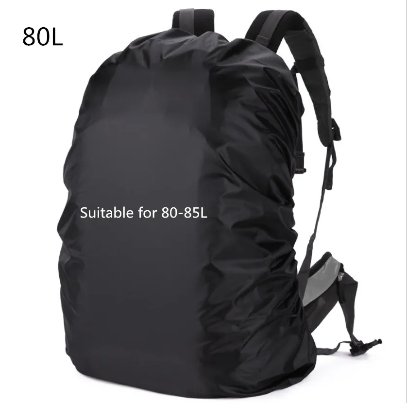 80L Black Mount Chain 20-80L регулируемый водонепроницаемый рюкзак с защитой от пыли дождевик Портативный Сверхлегкий плечевой защита наружные инструменты для пешего туризма - Цвет: 80L Black
