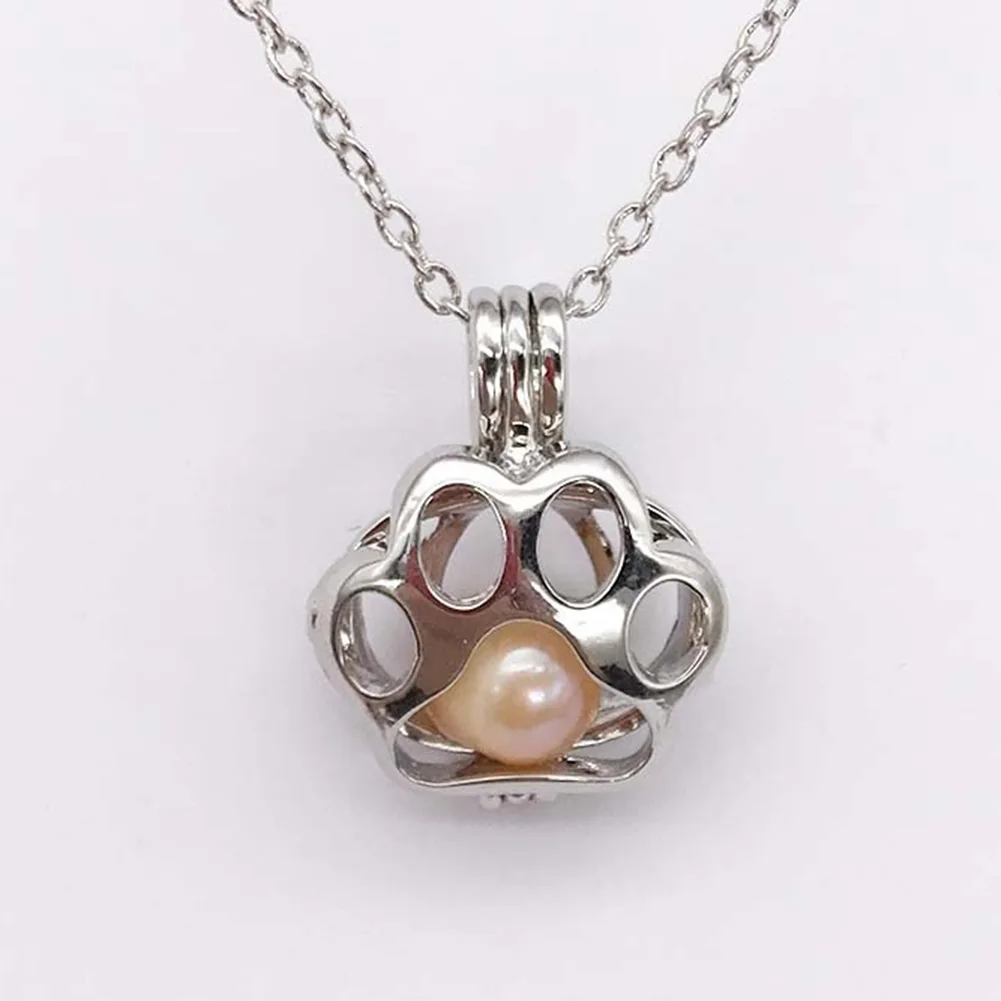 Подвеска с искусственным жемчугом в форме кошек и лап|pendant necklace|necklace charmnecklace jewelry |