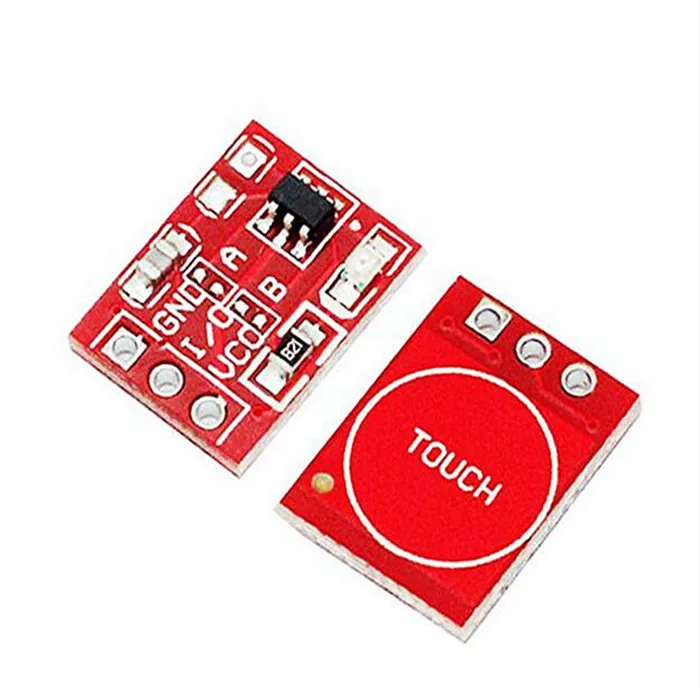10PCS/LOT NEW TTP223 Touch button Module Capacitor type Single Channel Self Locking switch sensor | Электронные компоненты и