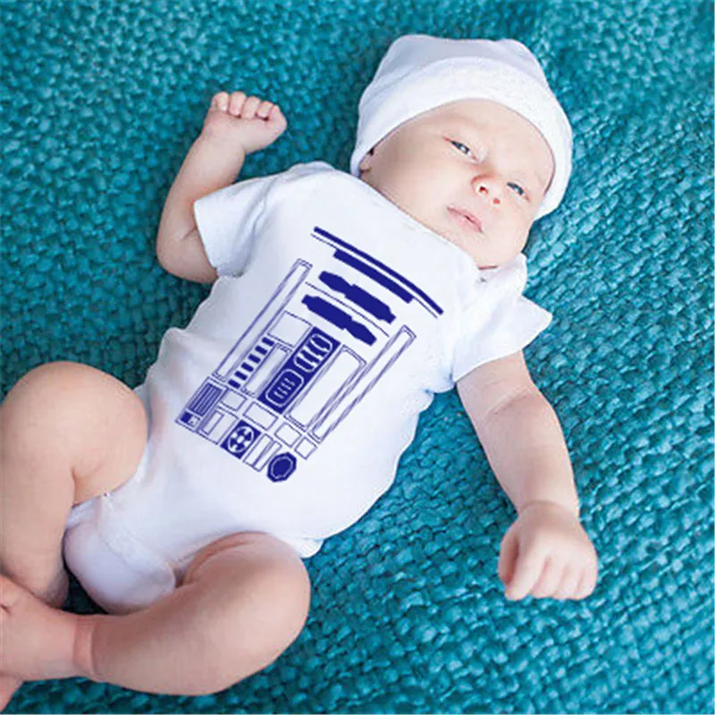 

Short Sleeve Infants Bodysuits Cotton Newborn Baby Girls Boys Clothes Star Wars Cute Summer Jumpsuit Outfits Baby Clothes DS19