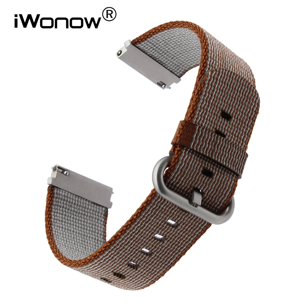 22 мм быстросъемный нейлоновый ремешок для часов LG G Watch Urbane Asus ZenWatch 1 2 Men WI500Q WI501Q Cookoo