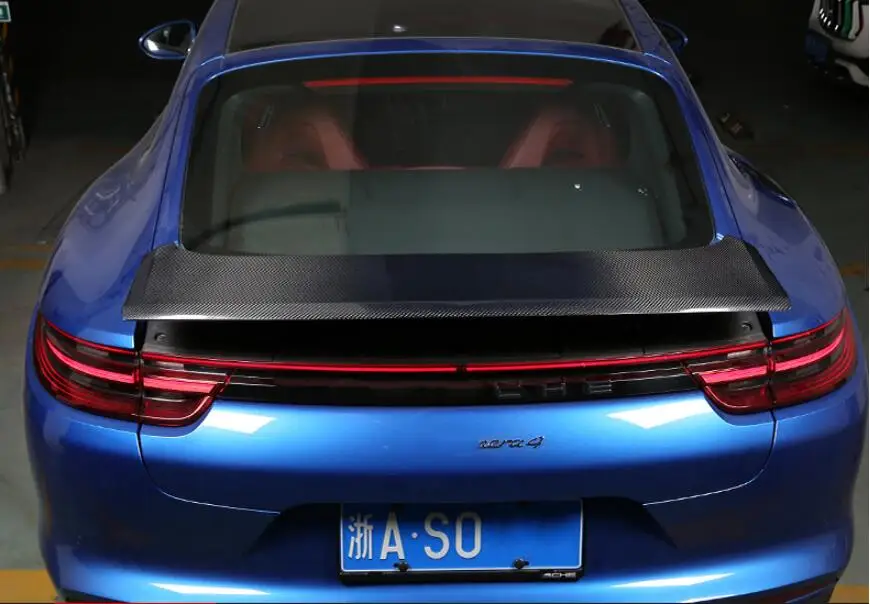 JINGHANG карбоновое волокно заднего крыла багажника выступ Спойлеры для Porsche Panamera 2009