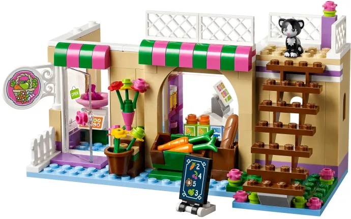 Новые друзья девушки Heartlake Food Market совместимы с 41108 строительными блоками lepingblocks