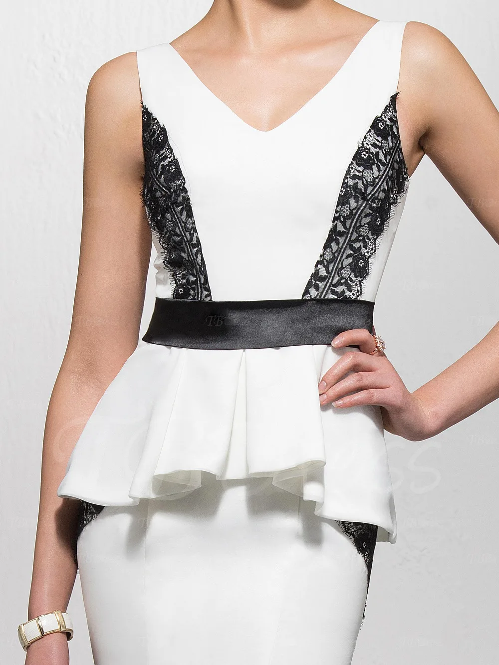 Вечерние Платья 2016 Robe De Вечер Longue Длинное Вечернее Платье Сшитое Белый Черный