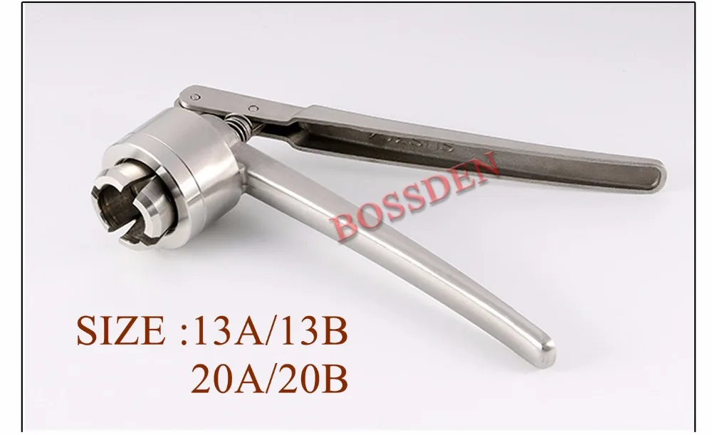 BOSSDEN 13/20 мм руководство флакон щипцы рука запайки Penicilin укупорки бутылки для обжима и Uncrimping зажим плоскогубцы