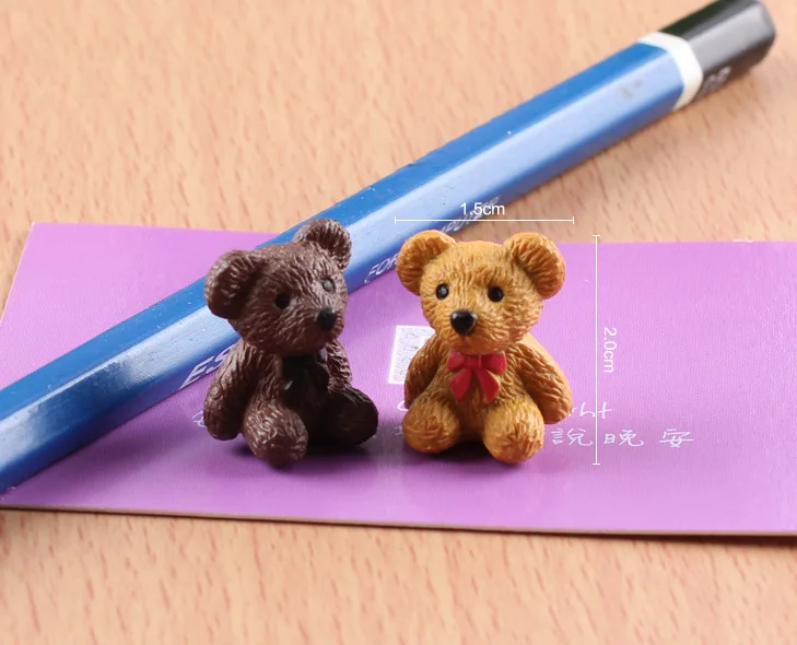 Медведь фигурки Декоративные искусственные животные статуя jardin миниатюрный мох