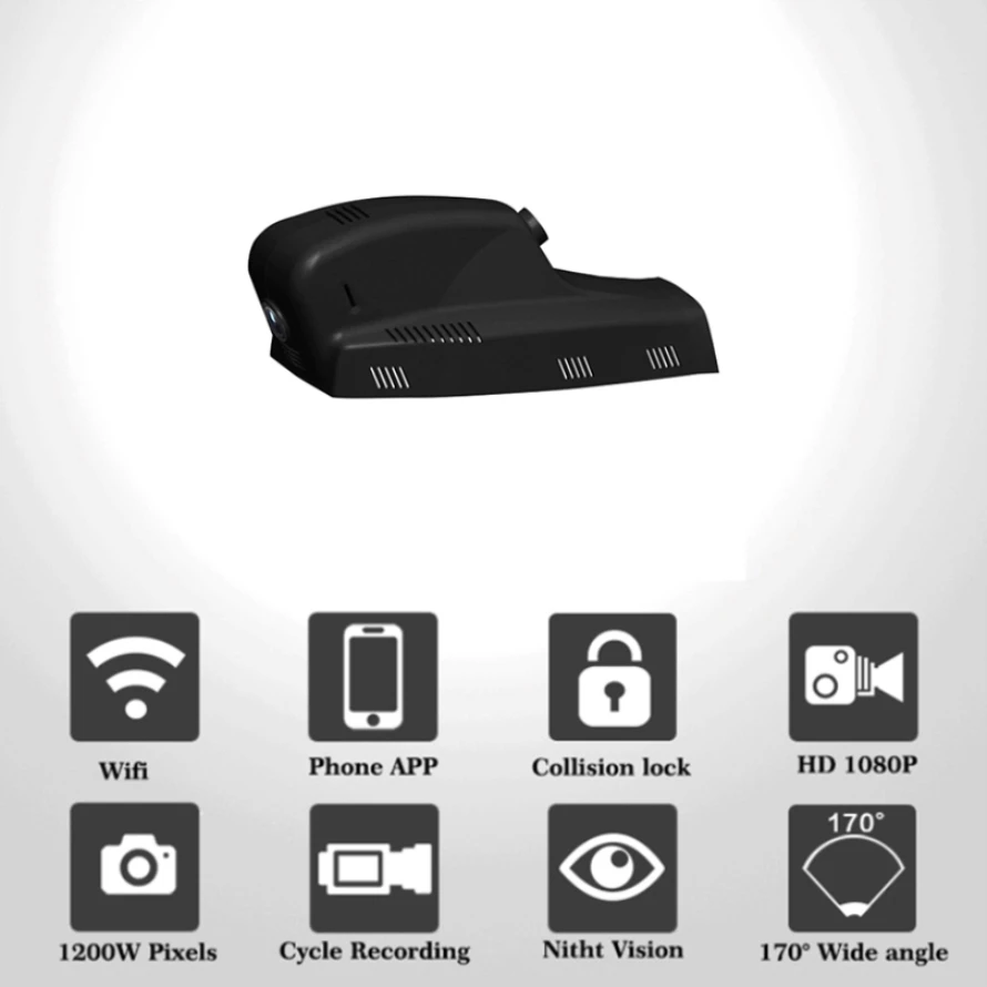YESSUN для BMW 3 E46 E90 E91 Автомобильный видеорегистратор Мини Wifi della Novatek 96658 Передняя
