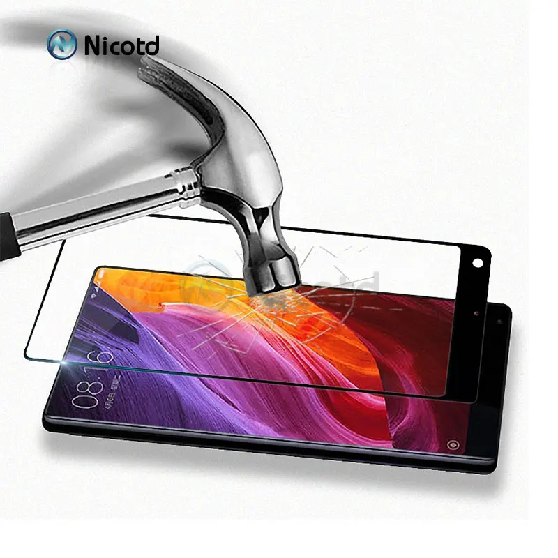 Никотд для Xiaomi Mix 2 Mi Mix2 9H 2.5D закругленная поверхность полное покрытие закаленное