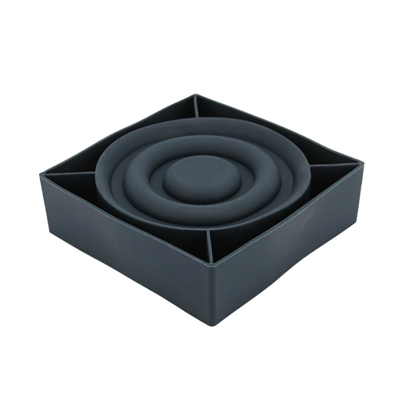 3D силиконовый вокруг Форма с принтом в виде кружков для торта прессформы выпечки