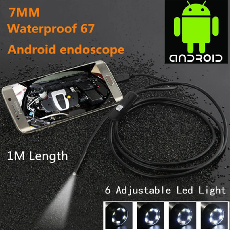 Мини USB эндоскоп камера осмотр Usb камера автомобиль бороскоп для Android смартфон/ноутбук 7 мм камера безопасности
