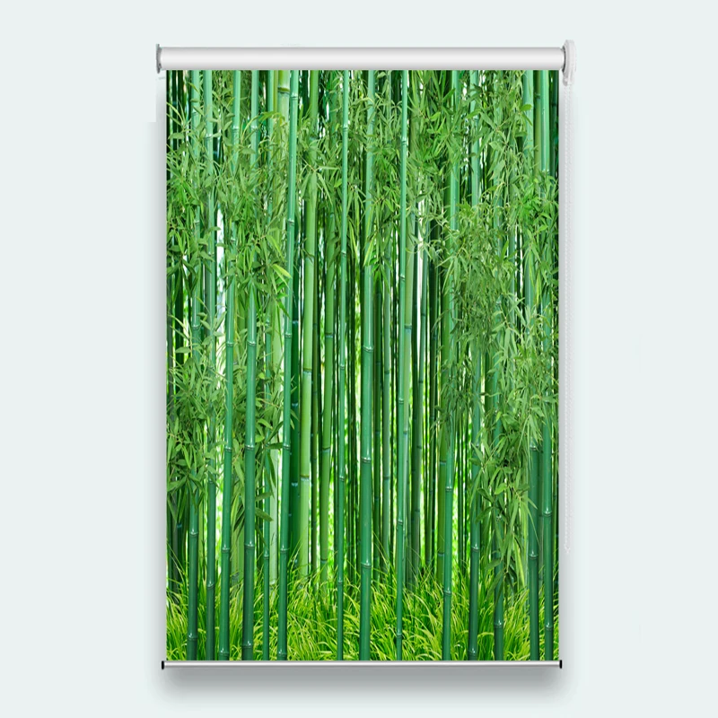 Полузатемняющие роликовые жалюзи для ванной комнаты бамбуковые гостиной