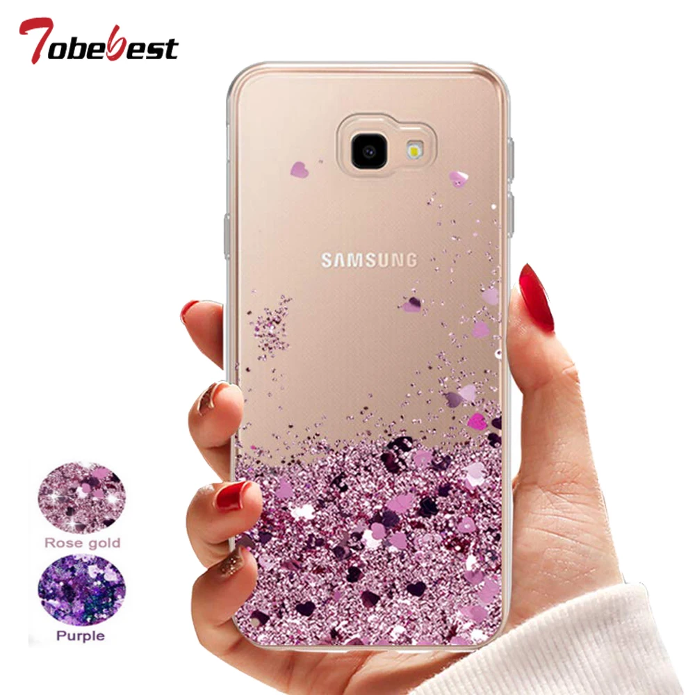 Чехол с жидкими блестками для Samsung J4 2018 чехол Galaxy Plus J415 J415F|Бамперы| |