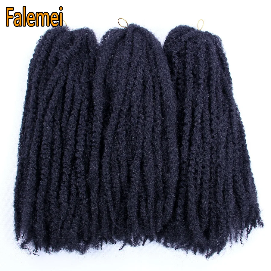 FALEMEI афро кудрявые марли косы для волос 20 корней 100 г/упак. Омбре наращивания