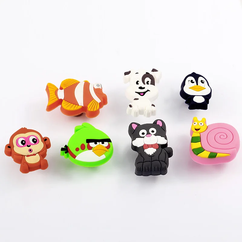 1 шт. мягкие тянущиеся резиновые мебельные ручки с героями мультфильмов ящик для