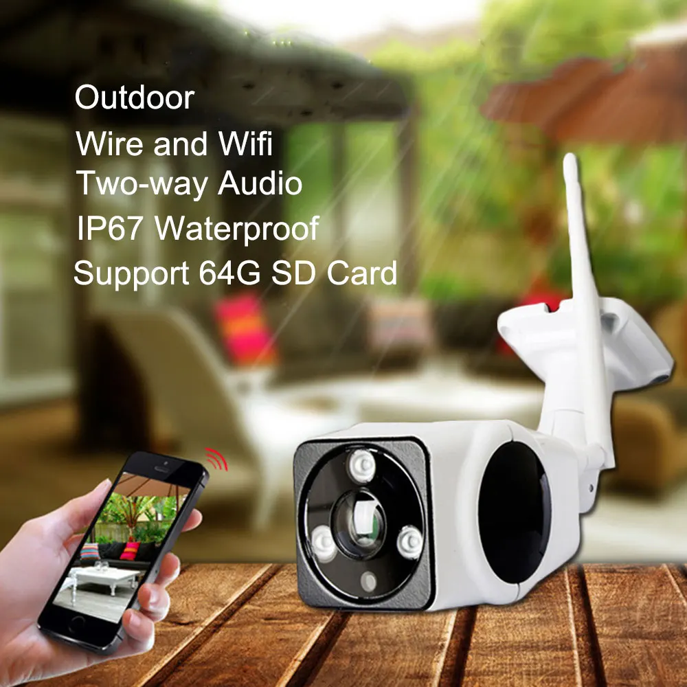 MX Full HD 1080 P Wi Fi IP Камера 2mp открытый Водонепроницаемый обнаружения движения 2.4 г