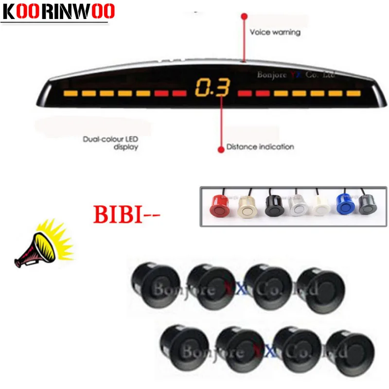Парковочные датчики KOORINWOO 8 датчиков 22 мм радар детектор для резервного