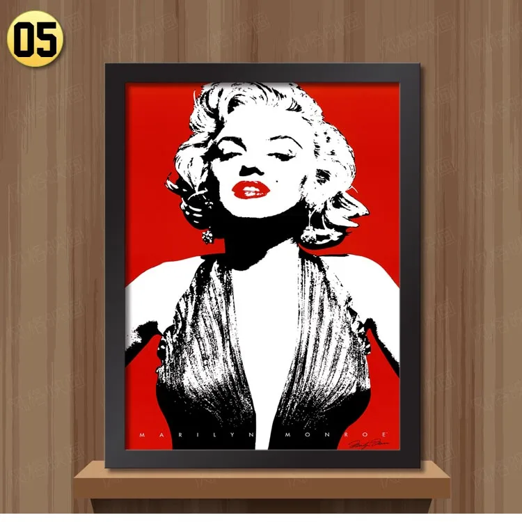 Современная картина Мэрилин Монро в рамке настенная живопись для украшения