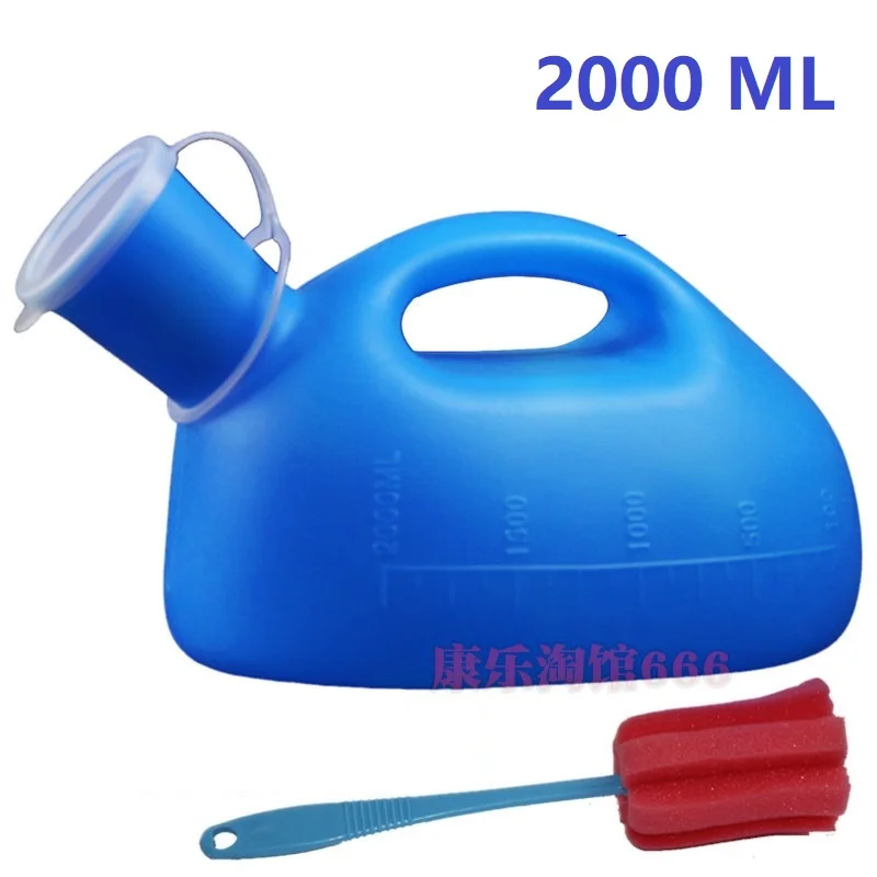 Пластиковый горшок для мочи мужчин с крышкой 2000 мл пластиковый шкалой