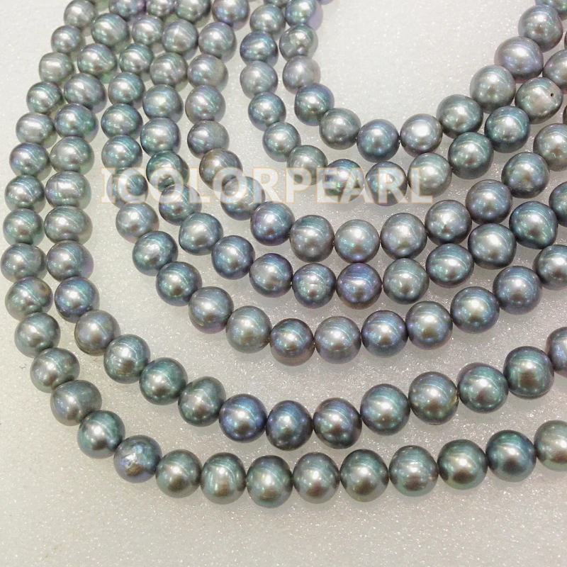 Набор бижутерии из натурального пресноводного жемчуга 8 5 9 мм Лучший подарок для