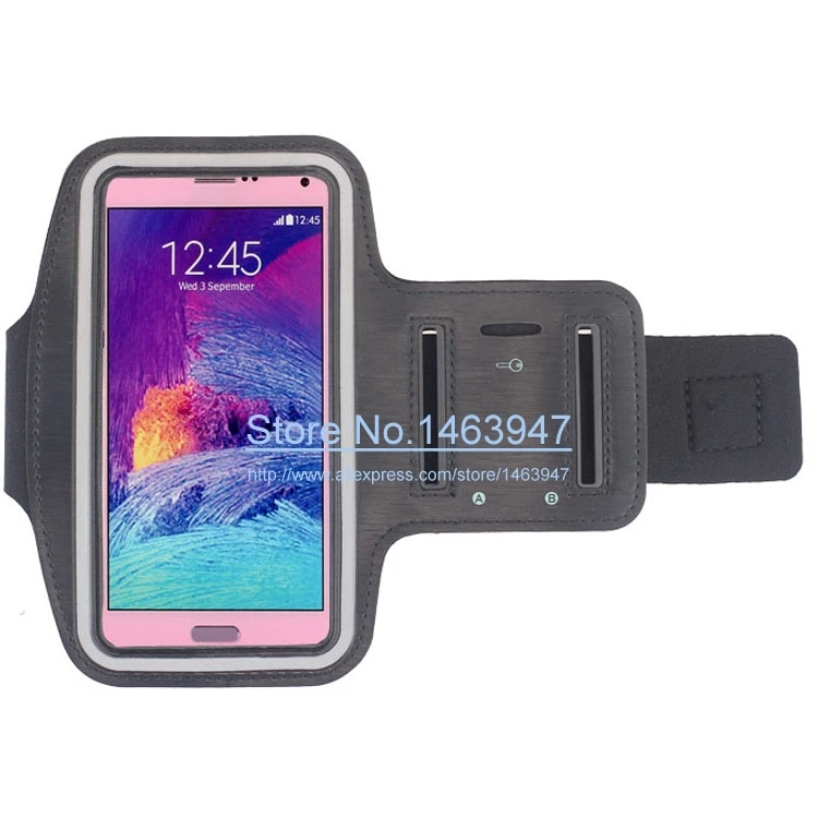 Спортивный чехол на руку для Samsung Galaxy Note 4 iPhone 6 Plus ремешок запястье спортзала