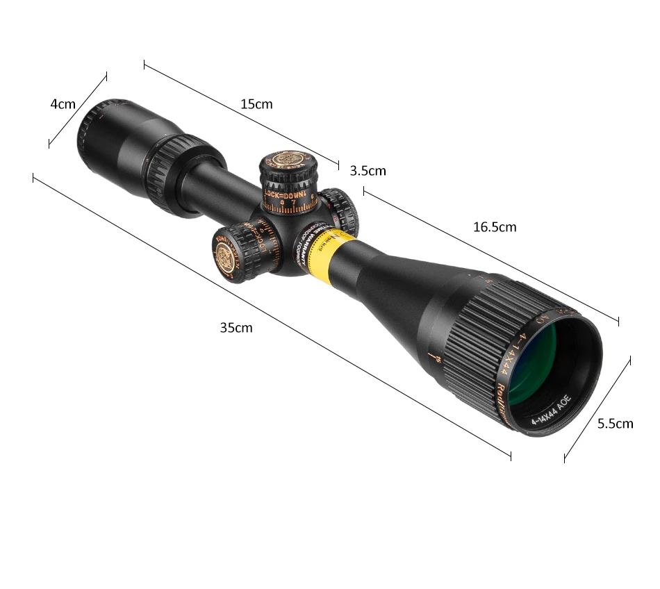 NSIRIUS 4-14X44 AOE тактический прицел оптический прицел красный зеленый llluminate охотничий прицел для снайпера