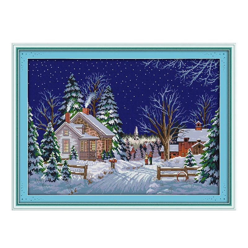 Радость воскресенье crossstitch комплекты Приморский маяк(2) DMC14CT11CTcottonfabric гостиная dininghall Ресторан Главная Отель живопись