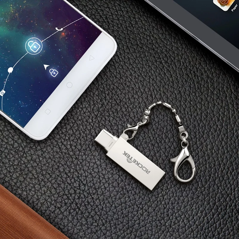 Rocketek Тип c usb 2,0 алюминий otg телефон multi card reader адаптер кардридер для micro SD/TF microsd компьютер ноутбук