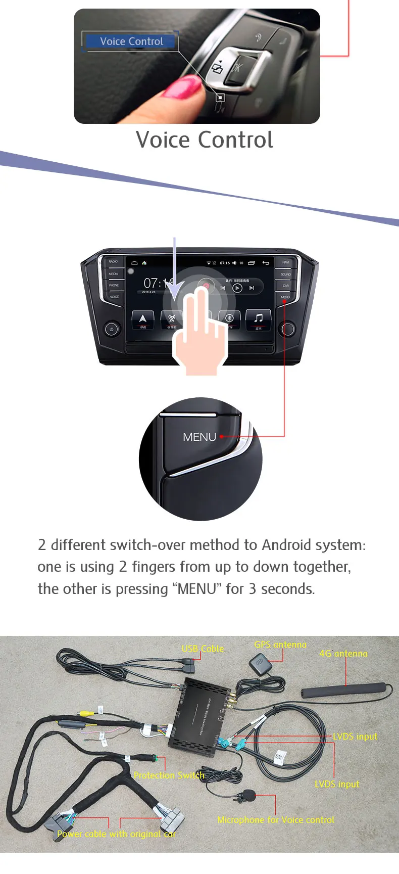 Автомобильный мультимедийный плеер, обновление, установленный Android6.0 для Buick junwei LaCrosse Angkway Angkola Cadillac SRX/XTS/ATS/XT5 радио gps
