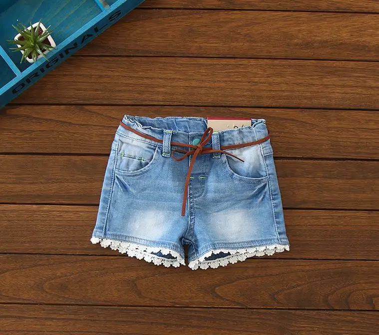 Новое поступление летние модные джинсовые шорты для маленьких девочек