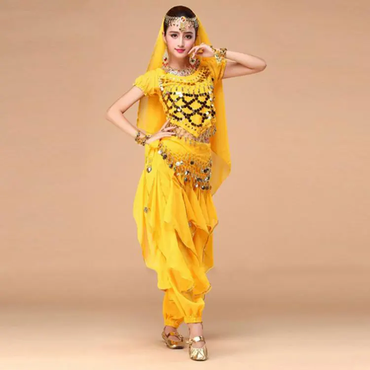 Indian Dance Costumes Sets Stage Performances Dress Orientale Belly Costume Set For Women A Oriental | Тематическая одежда и