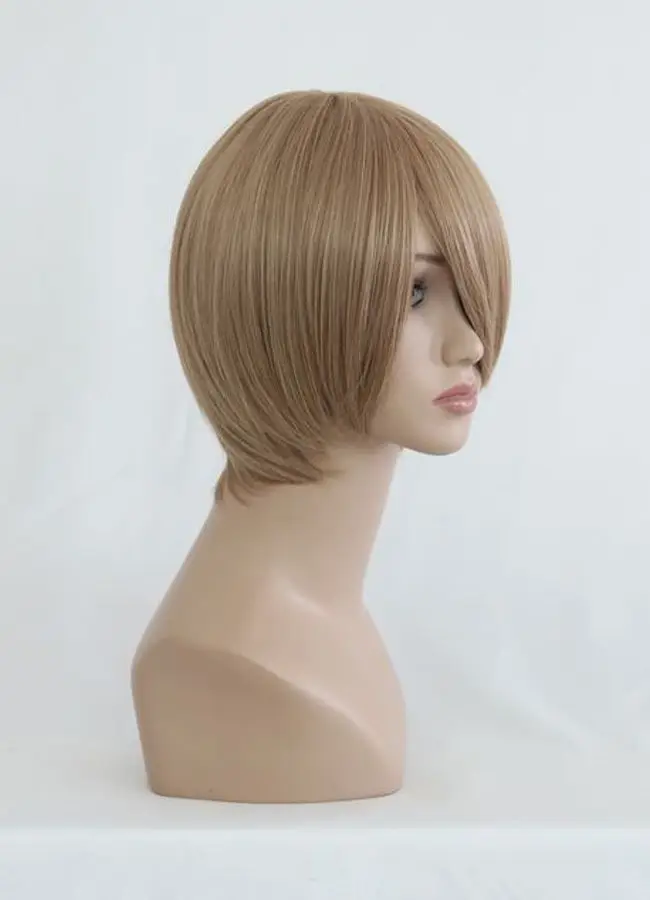 MCOSER 35 см Короткий Парик Блондинки Косплей Джин Тама okita Sougo Аниме Костюм Парик|short