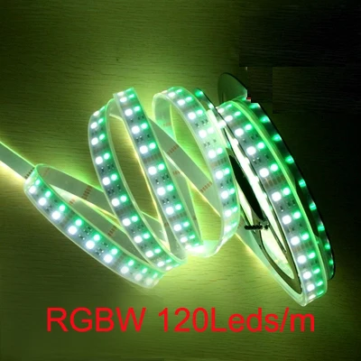 Двухрядная гибсветильник Светодиодная лента SMD5050 RGBW 5 м 120 светодиодов/м 12 В