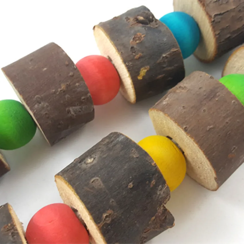 Фиолетовая звезда питомец попугай деревянные веревки кусающая игрушка