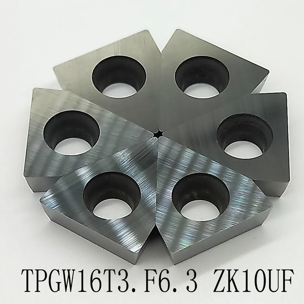 

10 шт. TPGW16T3.F6.3 ZK10UF вставка для лезвия ЧПУ, высокая производительность