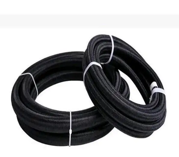 

HT Racing Store- AN12 Cotton Over Braided Fuel / Oil Hose Pipe Tubing Light Weight, 3 Meters