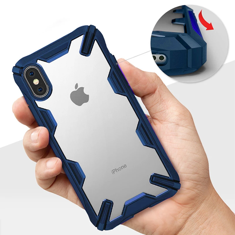 Роскошные Гибридный армированный противоударный бампер на для IPhone 7 6 S 8 плюс