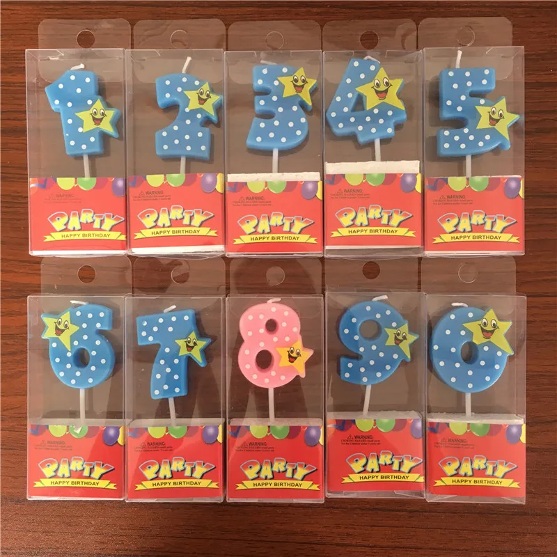 Тематическая вечеринка на день рождения мультяшный номер для детей 0 1 2 3 4 5 6 7 8 9