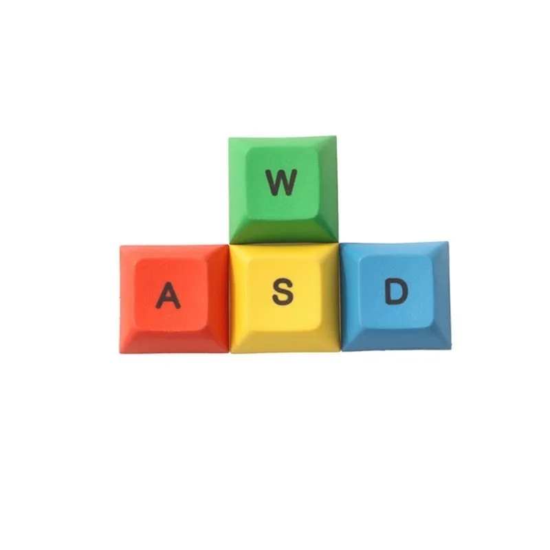 WASD Механическая клавиатура Dsa ключ крышка s высота Pbt текстура материала WASD направление Esc тепло сублимации цвет дополнение ключ крышка - Цвет: WASD